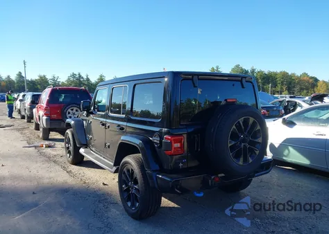 2021 Jeep Wrangler 4Xe Unlimited High Altitude 4X4 z USA, uszkodzony, nr VIN 1C4JJXP60MW771792